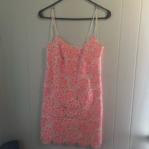 Lilly Pulitzer Beth Rose Lace Slip Dress
